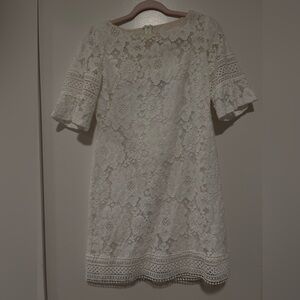 Ralph Lauren Cream Lace Long Sleeve Dress